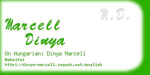 marcell dinya business card